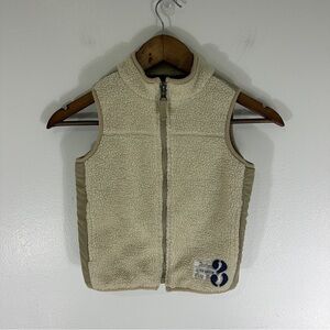 Gap Toddler Boys Sherpa Quilted Vest Tan 3T